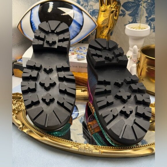 🆕 KURT GEIGER LONDON 🧿 NWOB Patterned Southbank Loafers Sz EU 37 US 7 - Picture 14 of 15